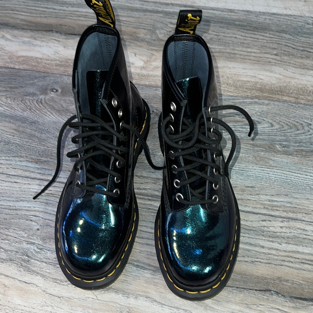 Blue Sparkly Doc Martens